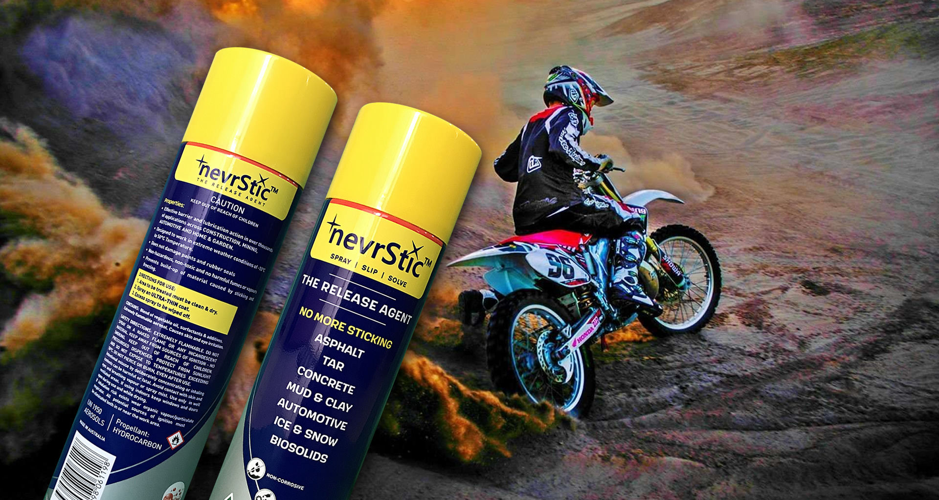Releases mud<br/>stops sticking<br/>Prevents corrosion 